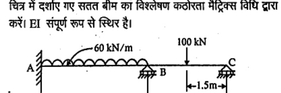Continuous beam A-B-C. A fixed, B roller, C roller. AB=4 m with 60 kN/m UDL, BC=3 m with 100 kN at 1.5 m from C (midspan).